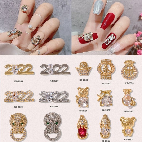 2022 Nail Art Rhinestones Zirkon Nageldekoration K8-2550 K8-2550 K8-2550