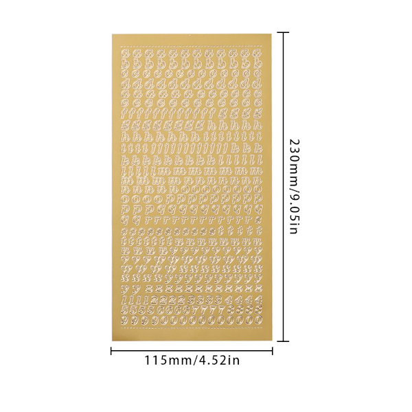 Bronzing Stickers DIY Decals 06 06