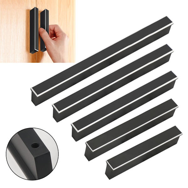 2 STK Dørhåndtak Skap Håndtak 160MM 160mm