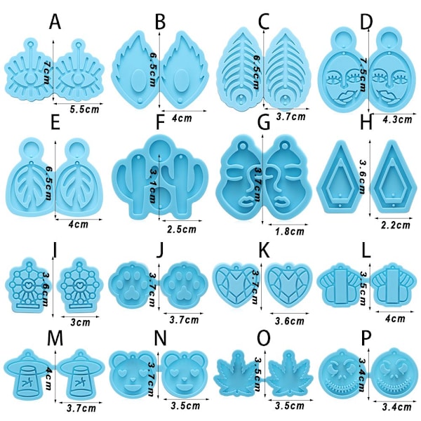 Øredobber Resin Mold Pendant Molds I I