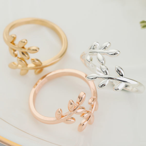 3st Stickning Ring Virkade Loop Leaves Form