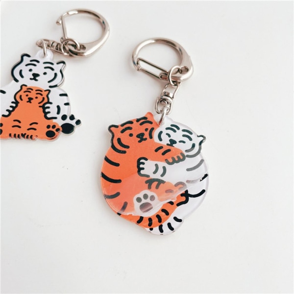 Tiger nyckelring Väska hängande hänge 10 10