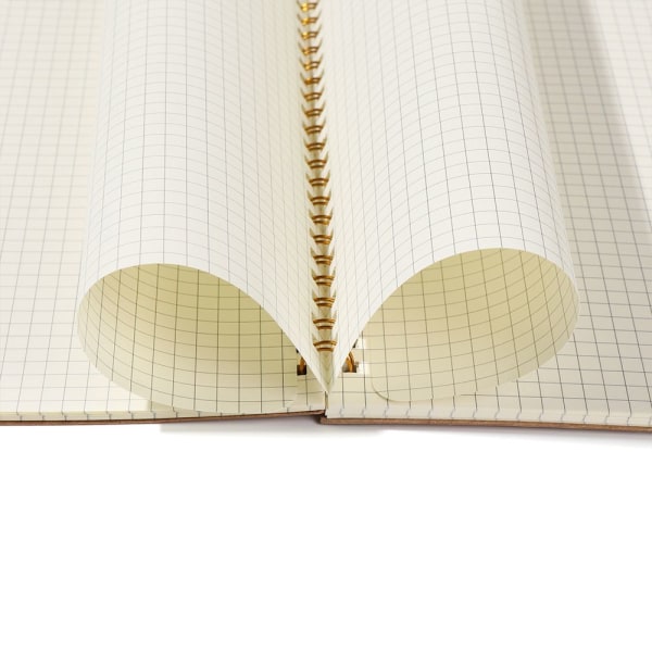 Kraft Paper Notebook Coil Notebooks B5 A5 HORISONTAL LINE INNER A5