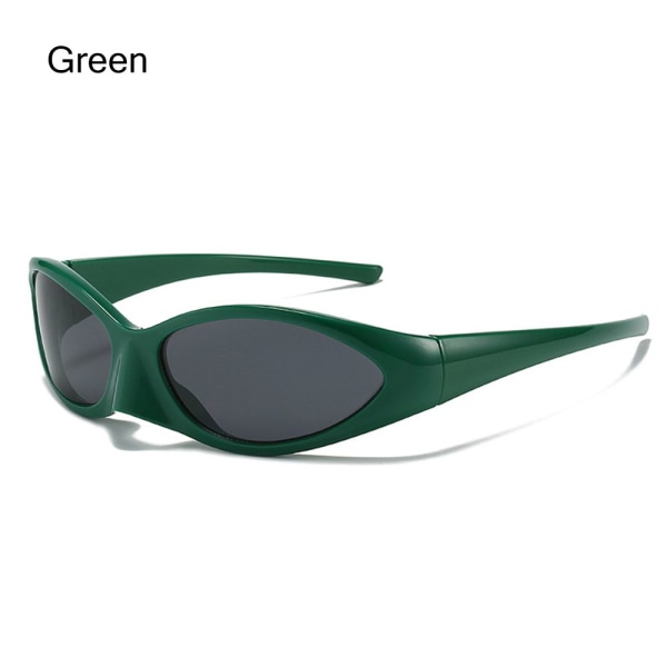Wrap Auringon Glasses Y2K Aurinkolasit VIHREÄ Green