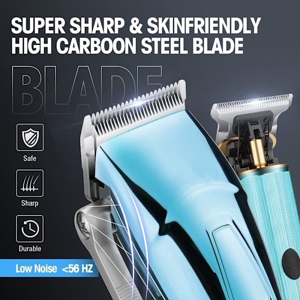 Hårklippare Hårklippningsmaskin BLÅ blue