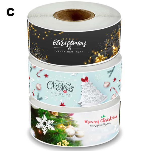 120st paketförseglingsdekaler God Jul C C C