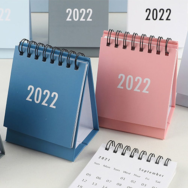 Skrivebordskalender 2022 BLÅ Blue