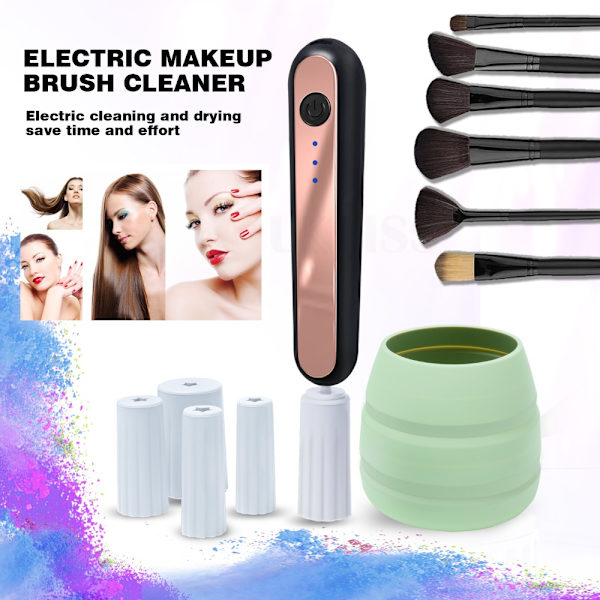 Electric Makeup Cleaner Brush Cleaner SVART black