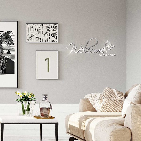 Wall Stickers 3D Mirror Stickers SORT Black