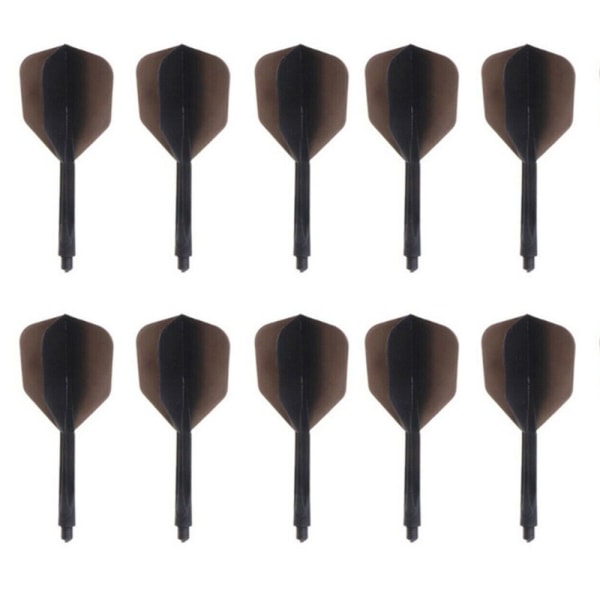 10st Dart Tail Dart Flight Stam SVART 10ST 10ST Black 10Pcs-10Pcs