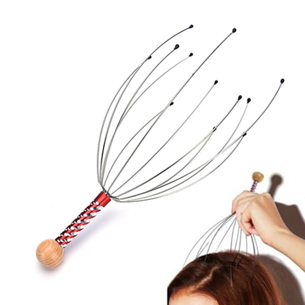 Head Massager Stress Afslappende Klo ROSE RED rose red