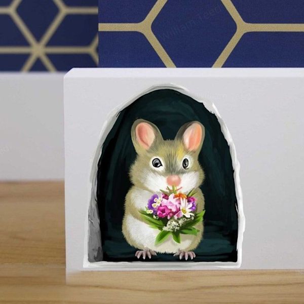 Mouse Hole Wall Sticker 3D Stickers 9 9 9
