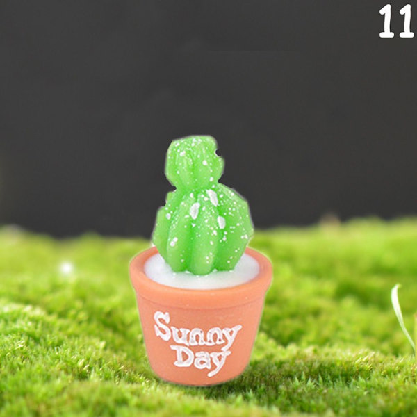 Sukkulente figurer i potte Cactus Bonsai Flower Miniature 11 11 (1.7X2.7CM)