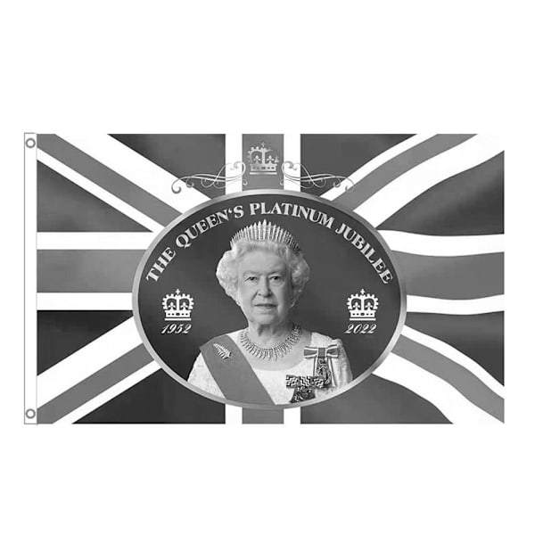 Queen Platinums Jubilee Flag 2022 Queen Banner STYLE 2 STYLE 2 style 2