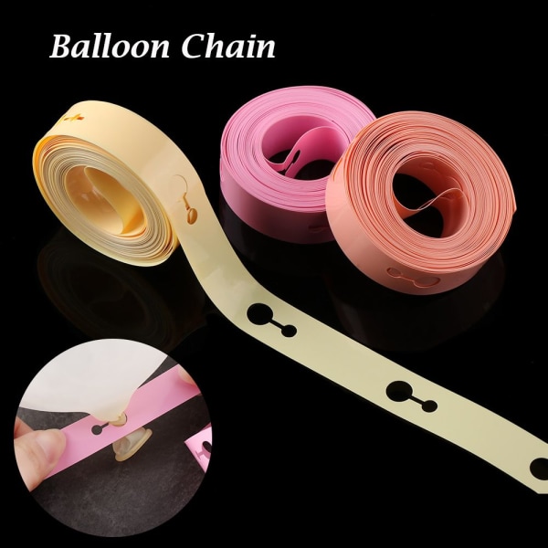 Ballon Chain Arch Connect Strip Plastic Modeling Tool Transparent 10m-Double hole