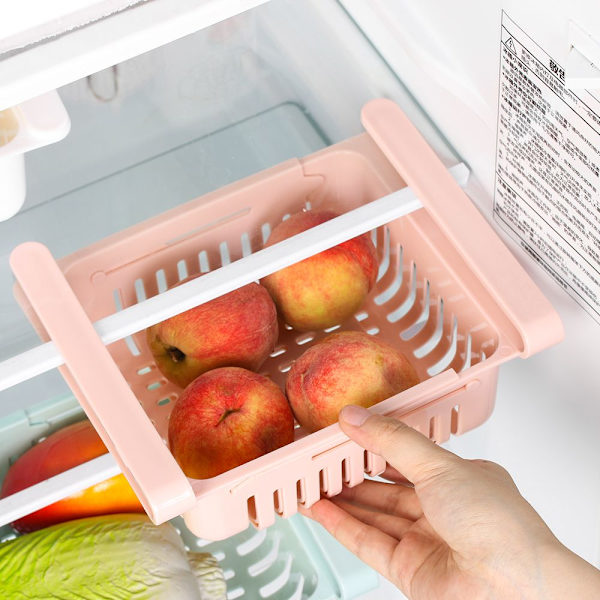 Kylskåp Förvaringsställ Kyllåda Frys Hylla Box VIT white