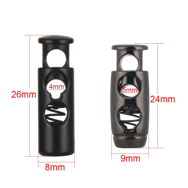 10 stk dobbelthulspropper DIY metalklemme stopperledning 2