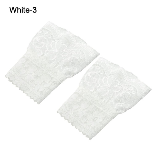 1 par falska ärmar avtagbara ärmar VIT STYLE3 white style3