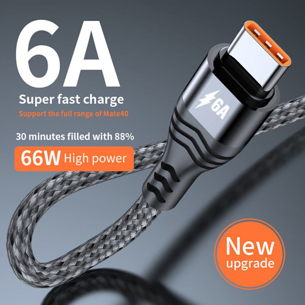 Pikalatauskaapeli USB Type C -kaapeli 1M 1m