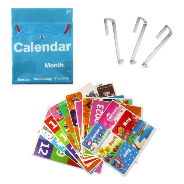 Tidsplan Pocket Chart Kids Calendar Chart Board