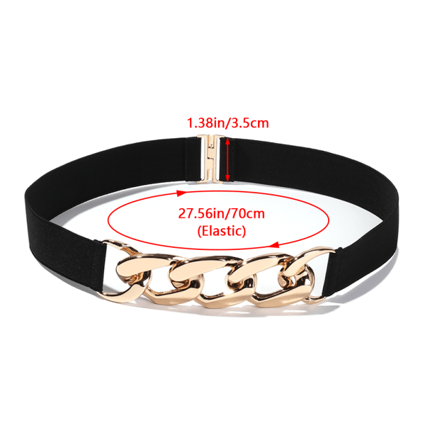 2 st Elastiska bälten Midjerem Dekorativt midjeband