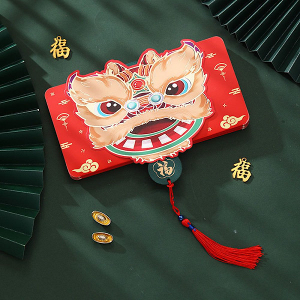Punainen kirjekuori Hongbao 3 3 3