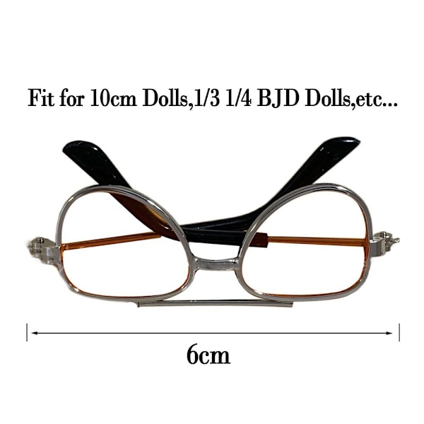 Cute Heart Frame Plush Doll Eyeglasses 2 2 2