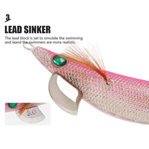 kudos Squid Hook Octopus Bait COLOR E COLOR E Color E