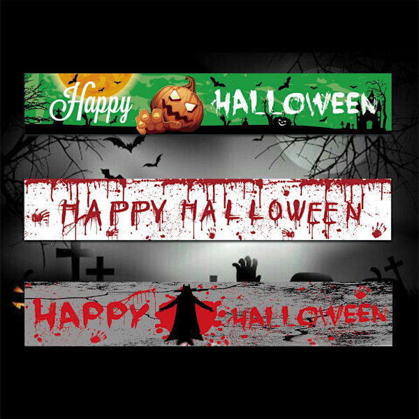 Halloween-bannerin taustasisustus