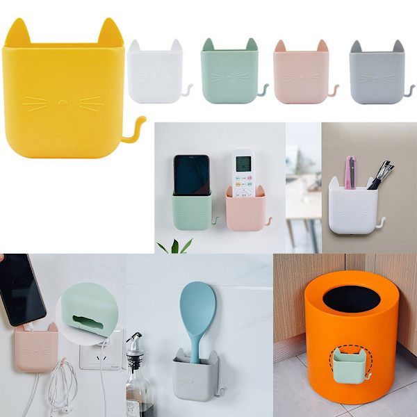 Vægmonteret Organizer Store Box GRÅ gray