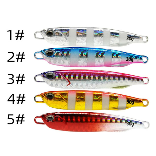 2kpl Metal Fishing Lure kaksoiskoukku Jig Bait 4 4 4