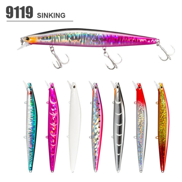 Uppoavat Minnow Baits -kalakoukut COLOR D COLOR D Color D