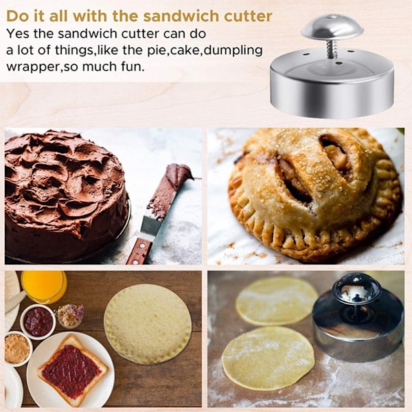 Sandwich Cutting Forseglingsform Kakeform Pai Cookie Cutter