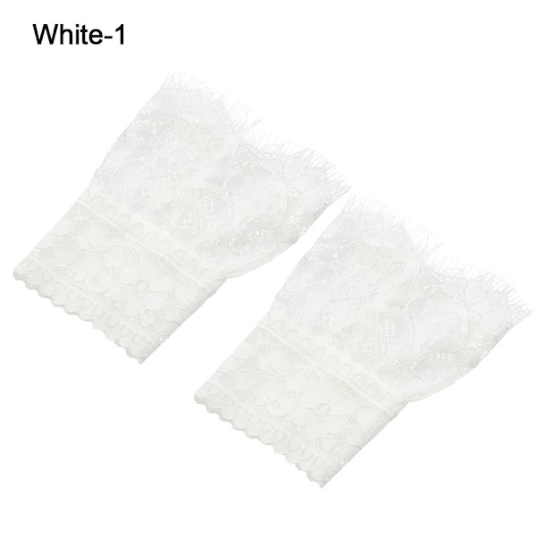 1 par falska ärmar avtagbara ärmar VIT STYLE1 white style1