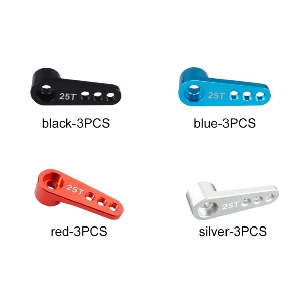 3 kpl Servovarren kulma 25T Selkä SININEN 3 KPL 3 KPL blue 3PCS-3PCS