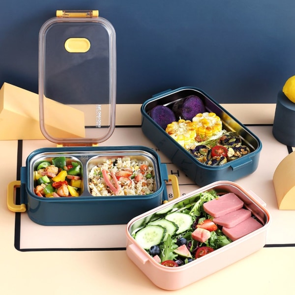 Lunch Box Bento Box ROSA ENKELLAGS ENKELLAGS pink Single-Layer-Single-Layer