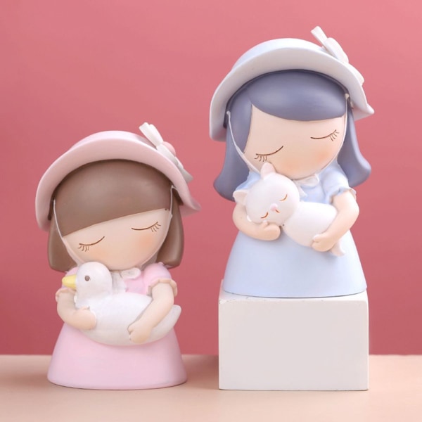 Pastoral Girl Ornaments Resin C C