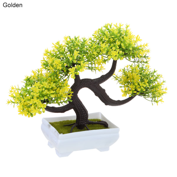 Kunstige planter Bonsai Potted GOLDEN GOLDEN Golden