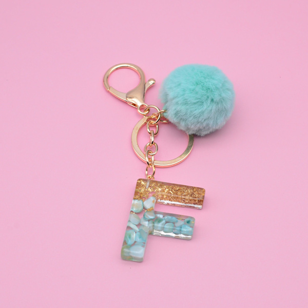 Letter Keychain Alphabet Avaimenperä A A A