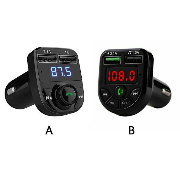 Trådløs Bluetooth FM-sender MP3-afspiller B B B