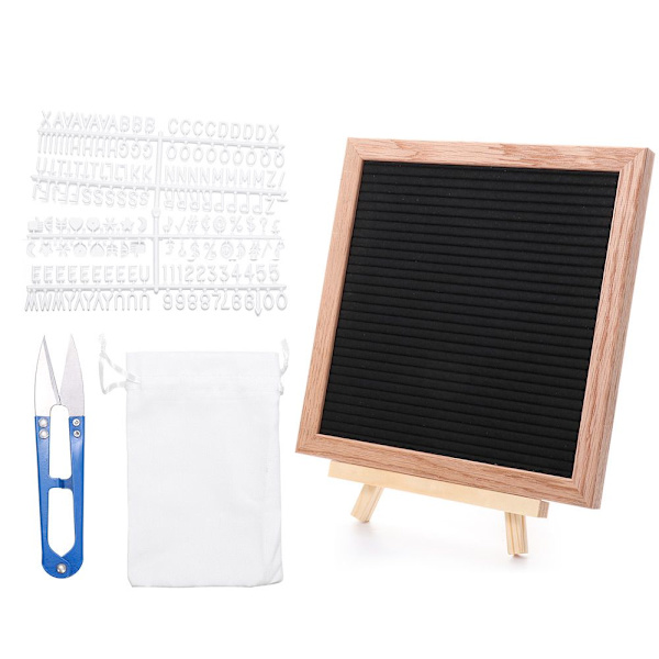 Felt Letter Board -ilmoitustaulut Black Memo Board MUSTA black