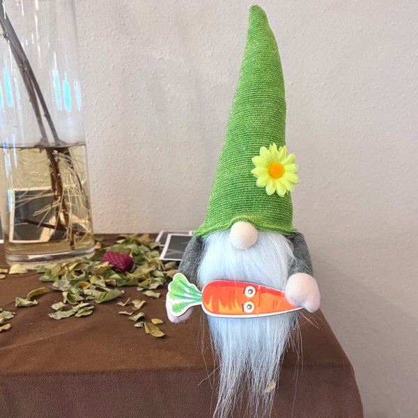 Påskdekorationer Gnome Ansiktslös docka GRÖN green