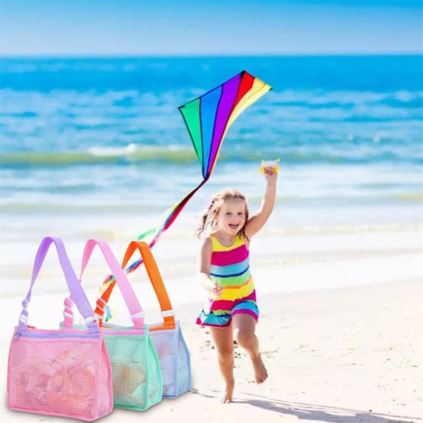 Beach Toy Mesh Bag Shell Keräilykassi VILLA purple