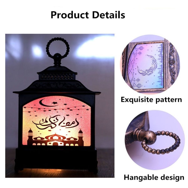 LED Lantern Vindlys Ramadan Dekorasjon ANTIKK BRONSE antique bronze