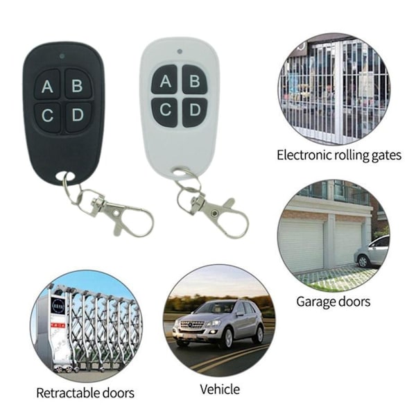 Kloning av fjärrkontroller Elektrisk WHITE 433MHZ 433MHZ white 433MHz-433MHz