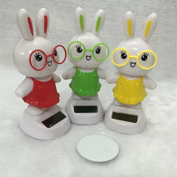 Solar Dansleksaker Swinging Rabbit Dancer ROSA Pink