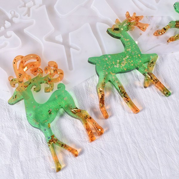 Julenøkkelring øredobber Resin Mold 03 03 03