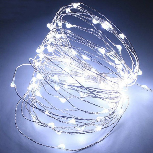 10/20/30/50 LED Fairy String Lights Wire Kobber WARM WHITE 20 warm white 20 LED 2m