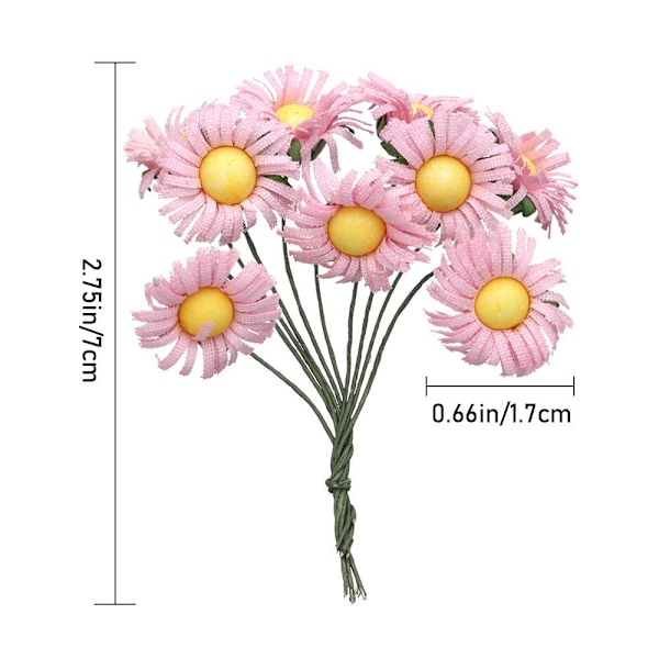 10stk Silk Gerbera Mini Daisy LILLA purple