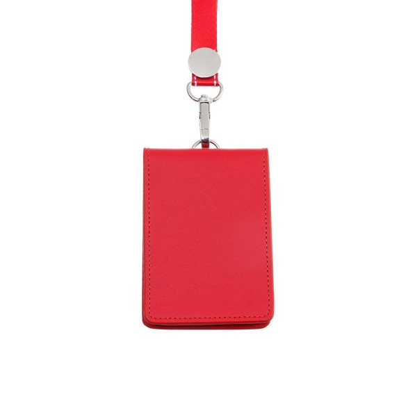Kort Märke Hållare ID Lanyard Namnbricka SVART black